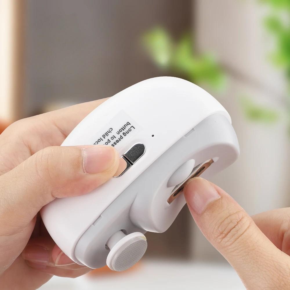 Electric Fingernail and Toenail Clippers - 2-Speed Trimming, Filing & Polishing