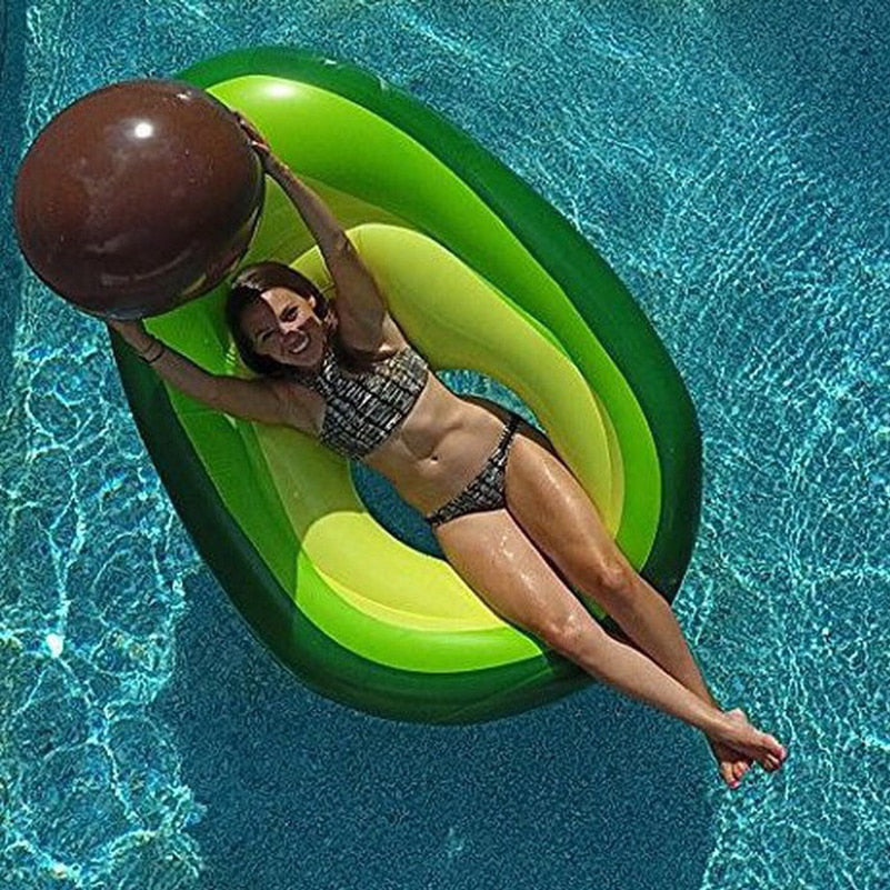 Avocado Inflatable Swimming Ring Pool Float 8142381842632-al