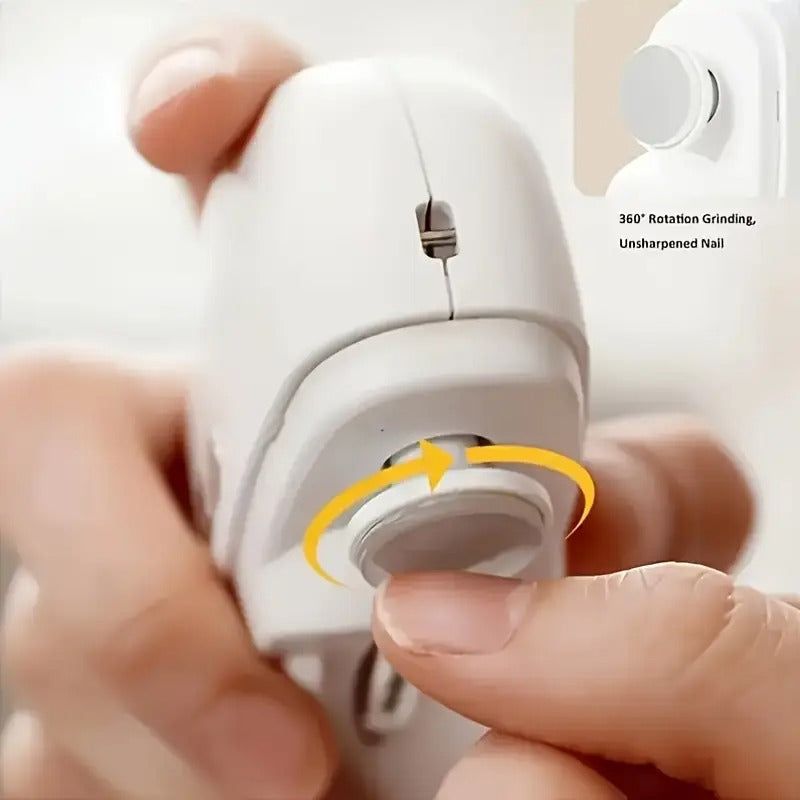 Electric Fingernail and Toenail Clippers - 2-Speed Trimming, Filing & Polishing