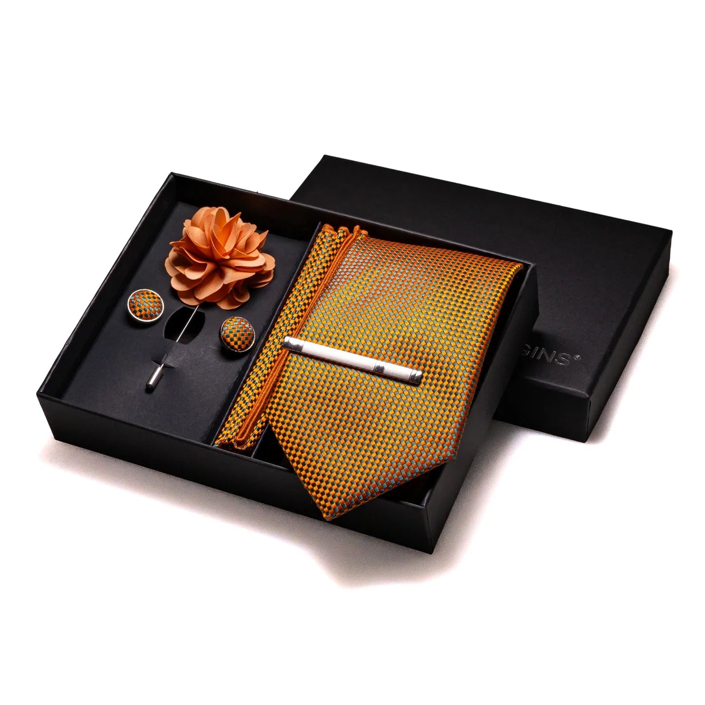 Valentines Gifts For Him Silk Tie Set With Cufflinks