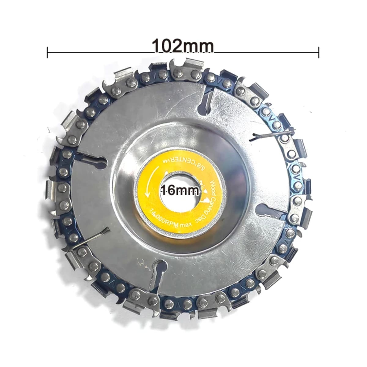 Chainsaw Wood Carving Disc for Angle Grinder - Circular Cutting Blade