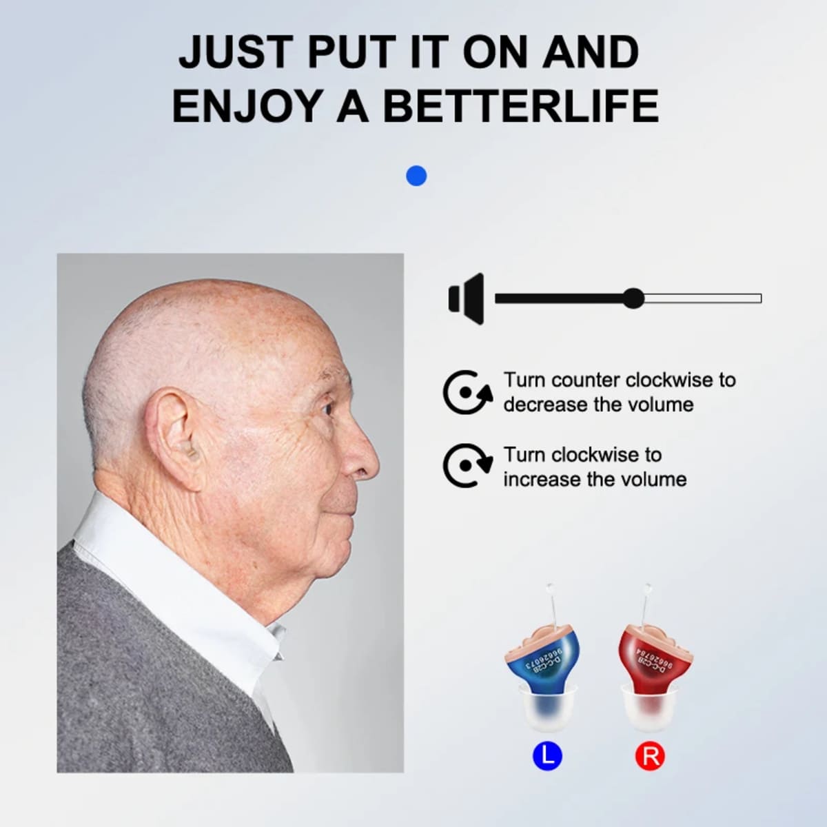 Invisible Micro Wireless Hearing Aids For Elderly