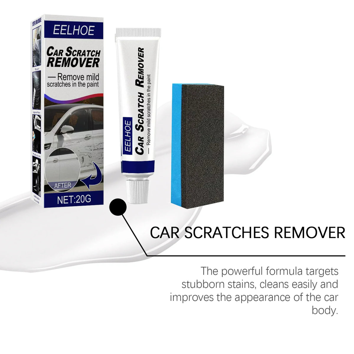 Instant Car Scratch Remover – Quick Paint Repair Paste 20g