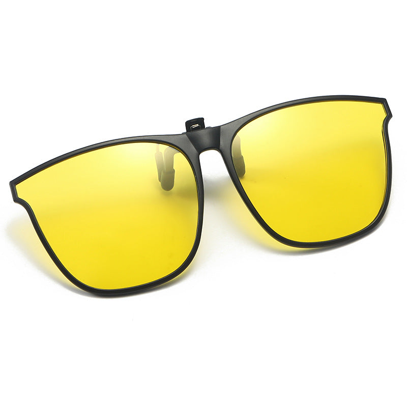 Polarized Clip On Sunglasses Men Photochromic Car Driver Goggles Night Vision Glasses Anti Glare Vintage Square Glasses SH1751817214987861000