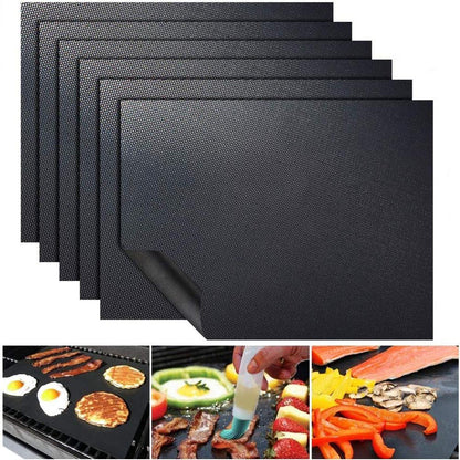 8 Pcs Nonstick Reusable BBQ Grill Mat Set For Outdoor Cooking Ease 8664775164185-1