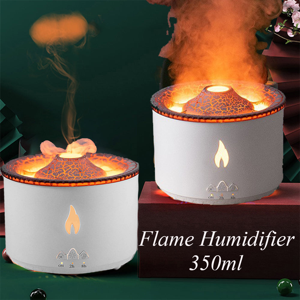 Vaccap Volcano Flame Humidifier Oil Jellyfish Aroma Diffuser Spray