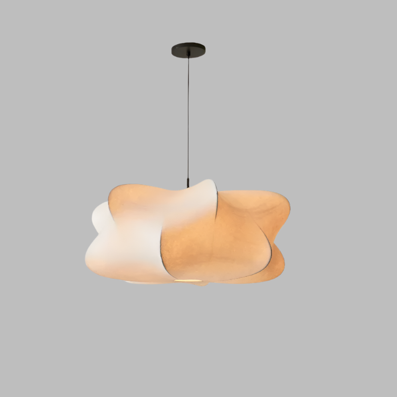 Wabi Sabi Japanese Style Silk Hanging Pendant Lamp 9957105271130-1