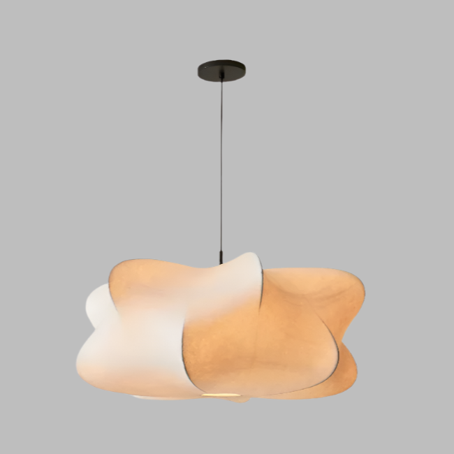 Wabi Sabi Japanese Style Silk Hanging Pendant Lamp 9957105271130-1