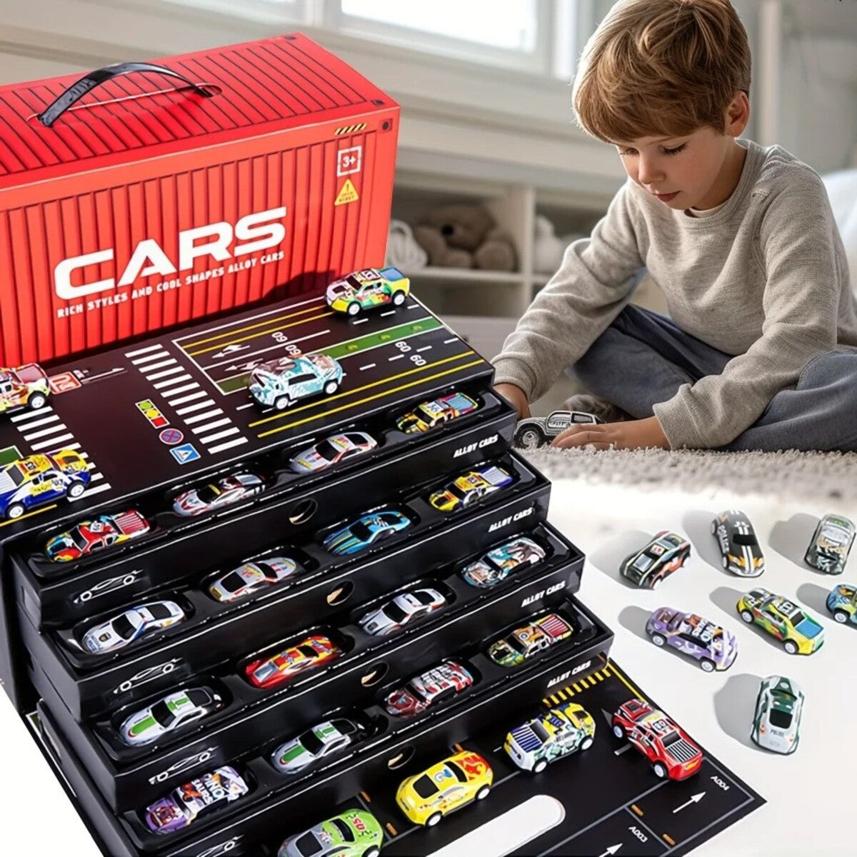 Speed Wheels - Super Fast & Tough - 48 Racing Cars (4+) BBO-016614