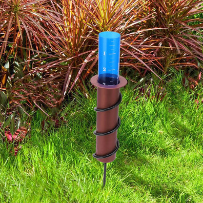 Copper Rain Gauge - Durable, Floating Design for Home Garden & Lawn Water Measurement 9957152260417-1