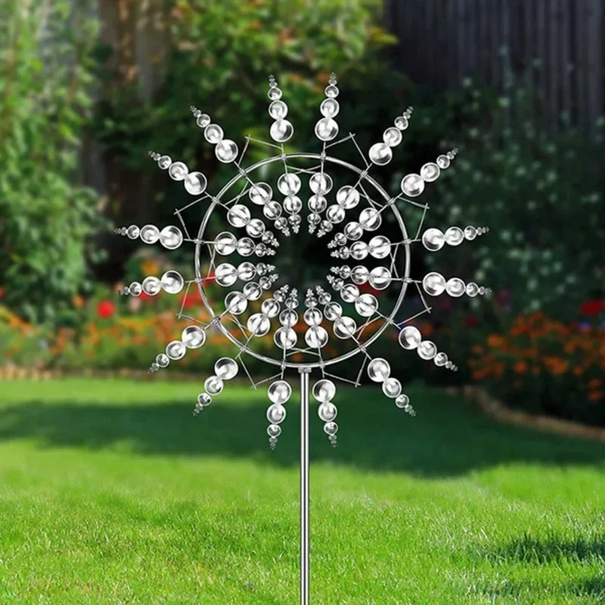 Anti-Rust Kinetic Metal Wind Spinner Windmill for Outdoor Garden Decor & Landscaping 9908747239745-1