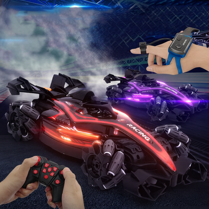 Rc Car Led Light 2.4G Radio Remote Control Cars Sports High Speed Drive Car Rc Watch Gesture F1 Formula Racing Boys Toy Supercar 4Y+