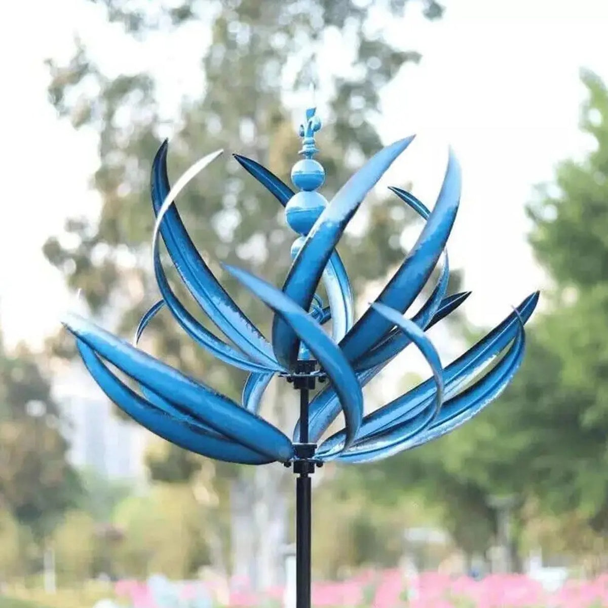 Decorative Windmill - Serene Garden Elegance with Graceful Spinning Motion 14821840912710-1