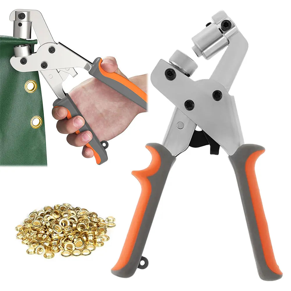 Heavy Duty Grommet Tool Kit For Eyelet Installation Leather Canvas 10002112348441-1