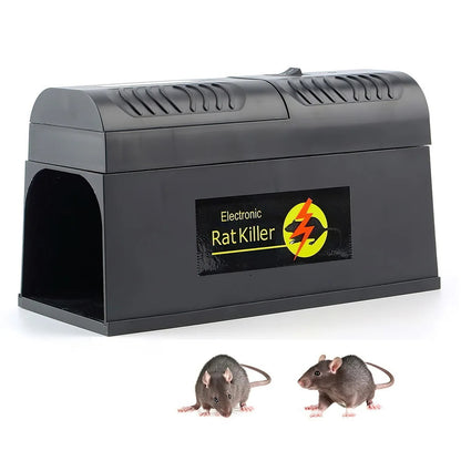 Electric Mouse Trap 6000-8000V - Rat Rodent Cage Trap Reusable Mice Killer Orchard Garden Electronic Pest Control Tool