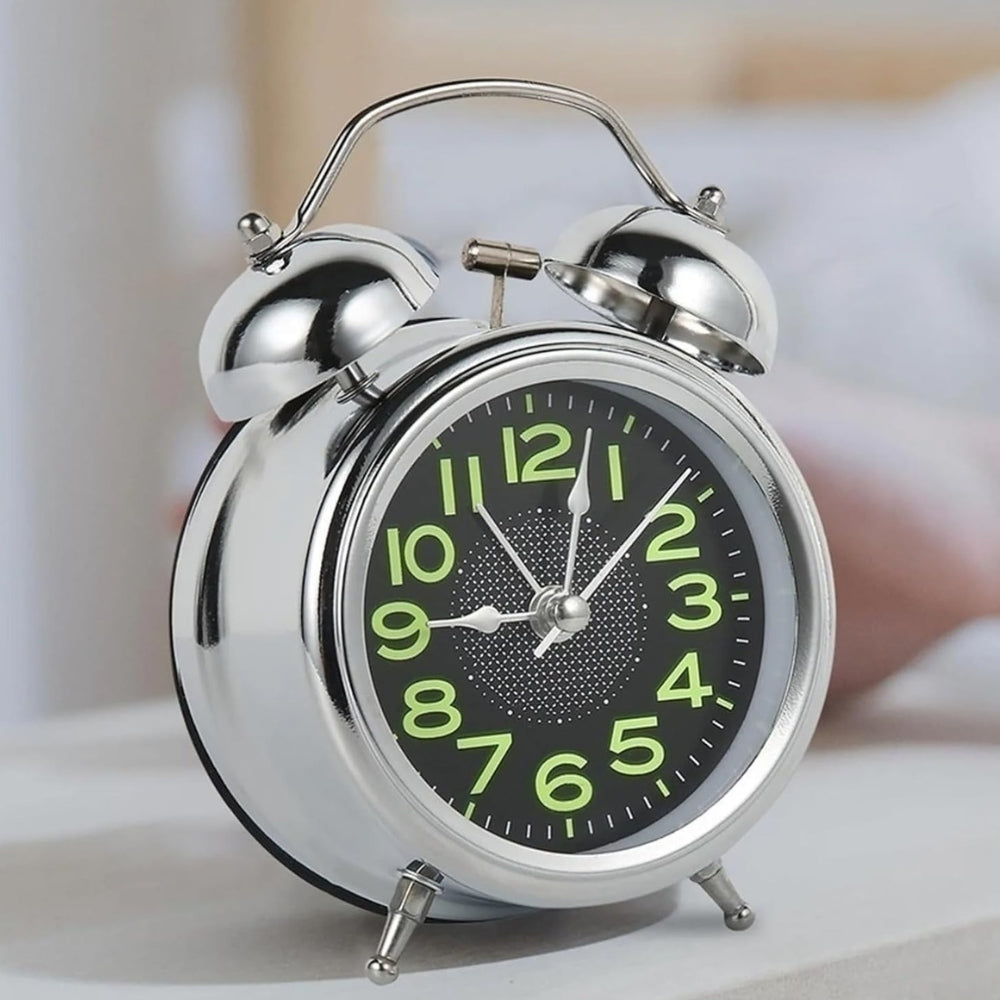 Extra Loud Retro Double Bell Alarm Clock For Heavy Sleepers