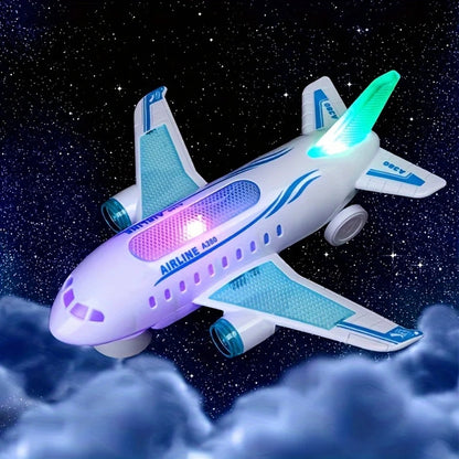 Spinjet – Led Electric Airplane Toy With 360° Rotation & Music
