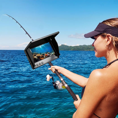 HD Underwater Camera 4.3" Screen 30m Depth Temp Sensor