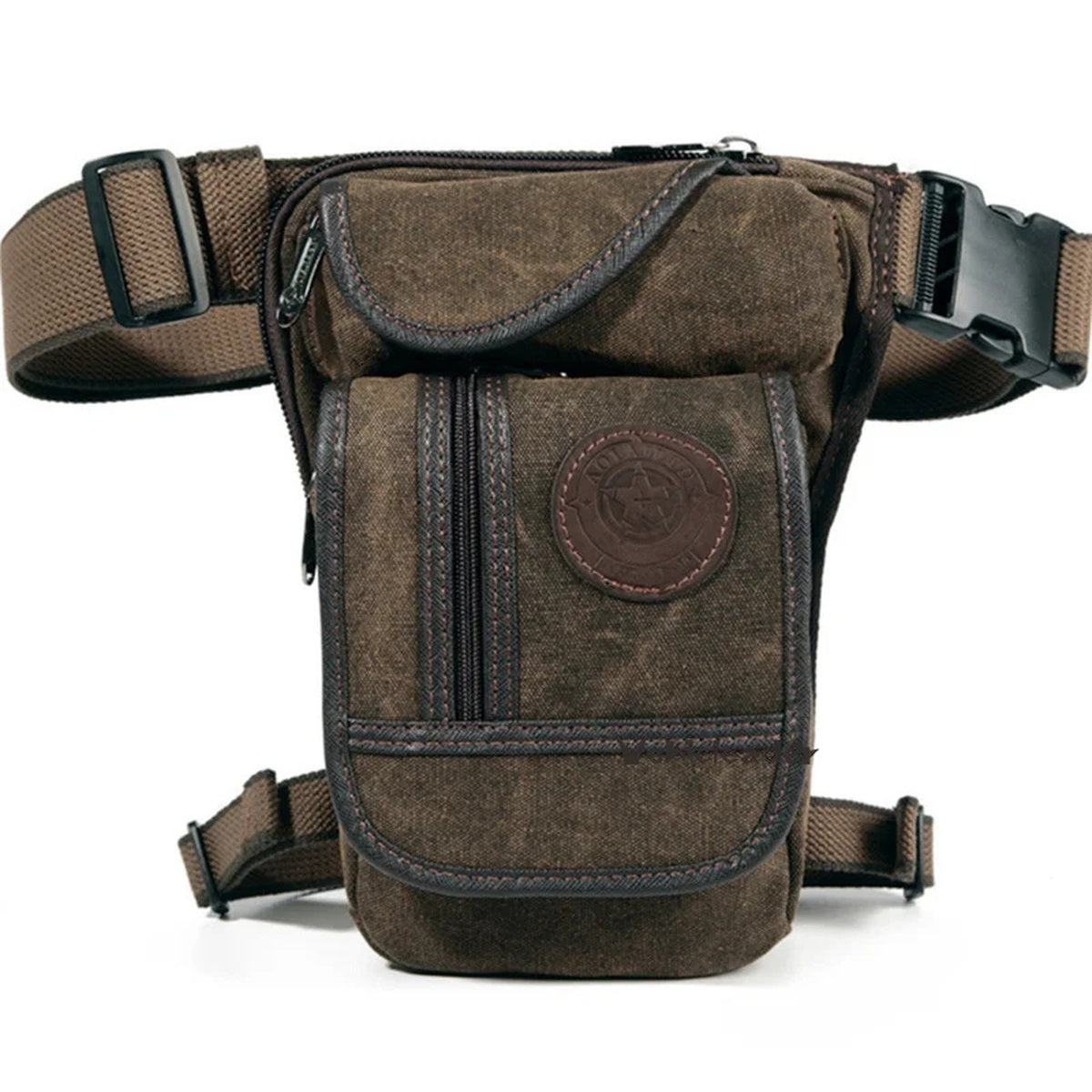 Outdoor Canvas Drop Leg Bag - Multi-Purpose Motorcycle Outdoor Travel, Hip Bag, Hiking, Climbing, Thigh Bag 7069733355718-1