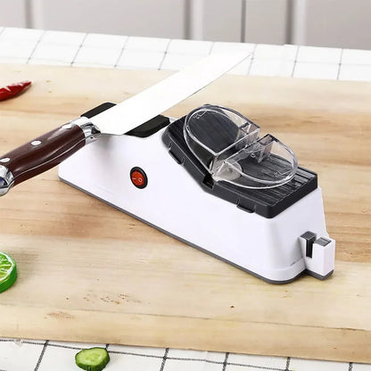 Electric Knife Sharpener - Double-Sided - 5-Second USB Rechargeable Blade Restorer 15146752901446-1