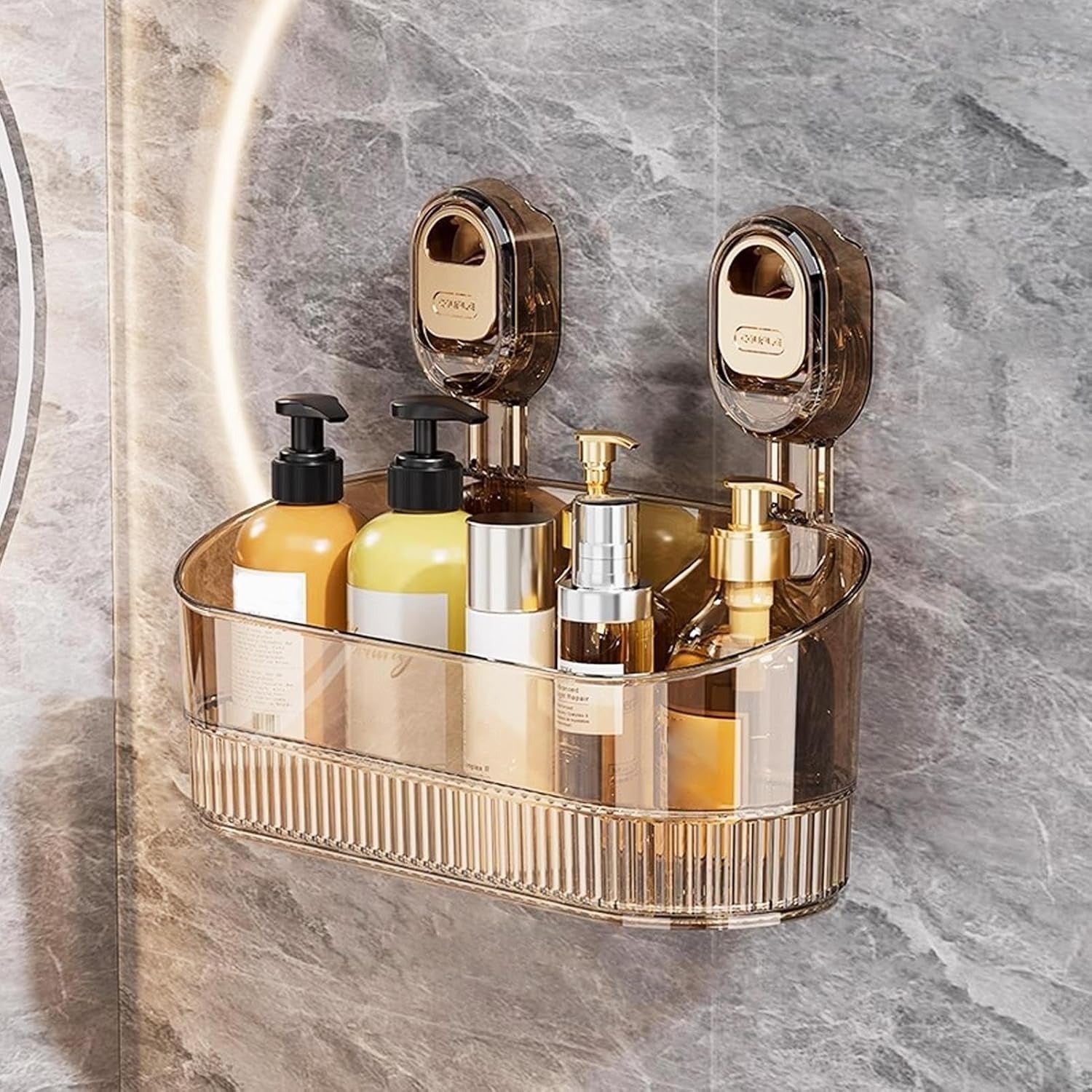 No-Drill Bathroom Suction Storage Box – Large Capacity & Strong Load-Bearing 9684751319342-1