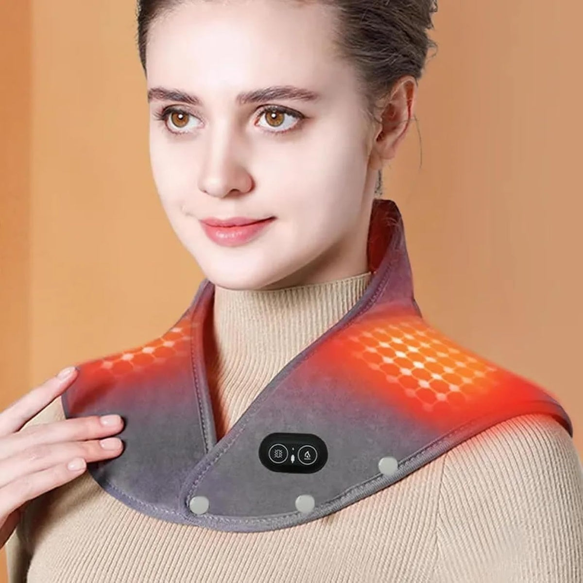 Neck Heating Pad & Massager - Neck and Shoulder Heat for Muscle Relaxation 9847545102657-1