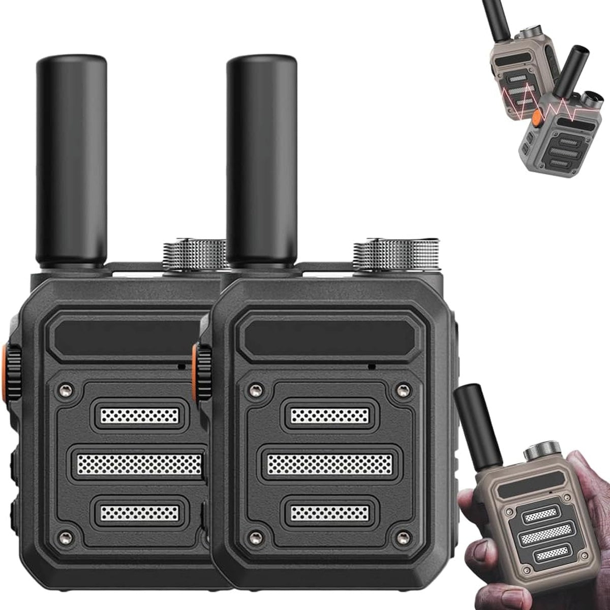 Waterproof & Shock Resistant Walkie-Talkies 10004133216537-1