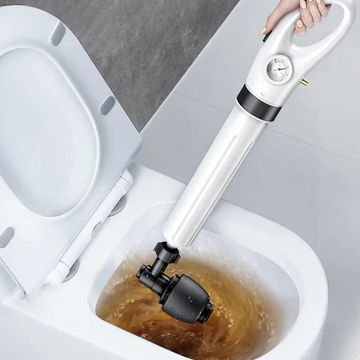 Toilet Plunger - Fast-Acting Tool for Drain and Toilet Blockage Solutions 9851718238529-1