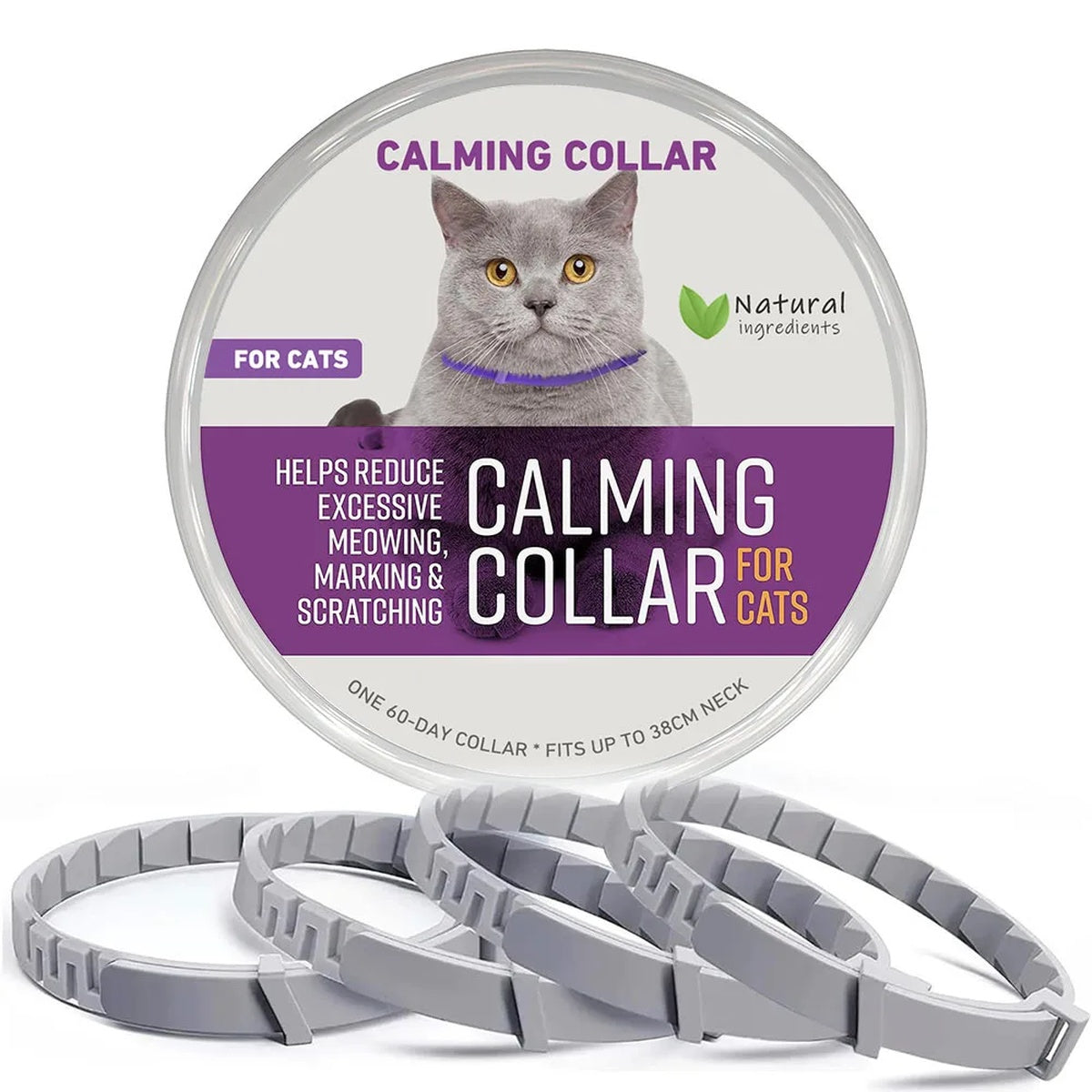 Calming Pheromone Collar for Cats – Pet Anti Anxiety Products 10104796447021-1