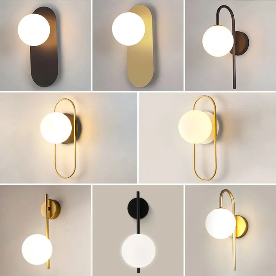 Nordic Golden LED Wall Lamp – 9W G9 Bulb Wall Sconce for Bedroom, Living Room, and Bathroom - Neutral Light