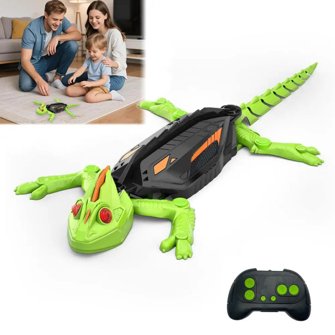 Gecko Climber – Cool & Exciting – Chameleon Robot - Remote Control Gecko that Climbs Glass & Smooth Walls BBO-017660