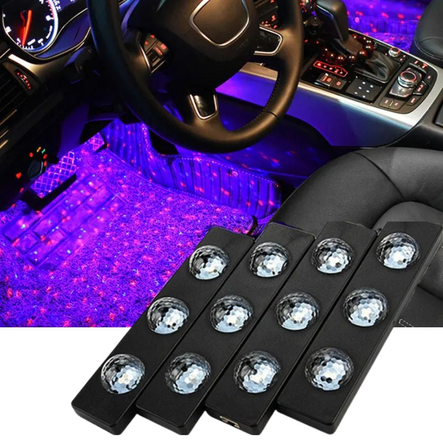 Car Interior Ambient Lights(Contains 4 light bars)