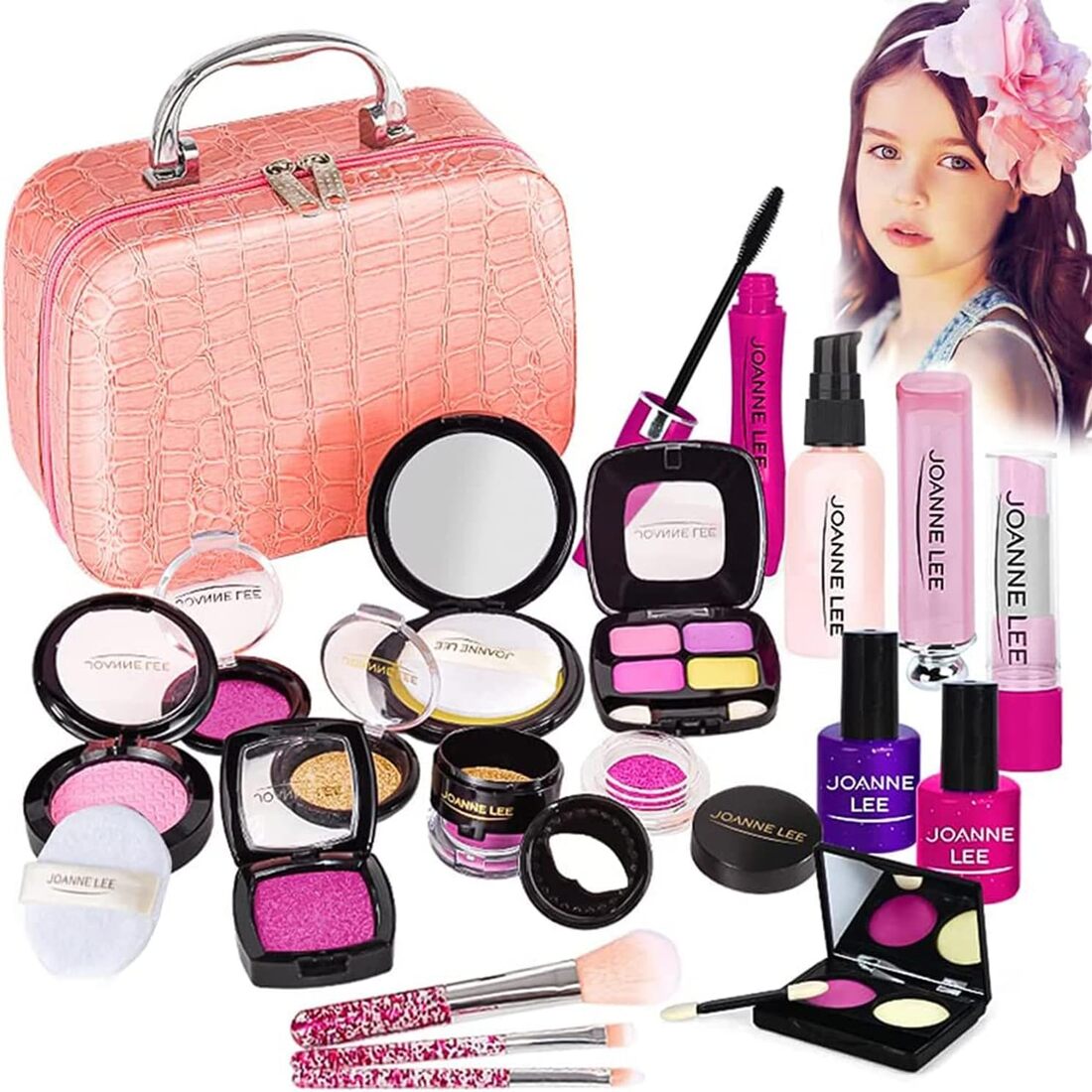 Kid’s Premium Makeup Kit – 22-Piece Set with Stylish Makeup Bag 9657413337411-1