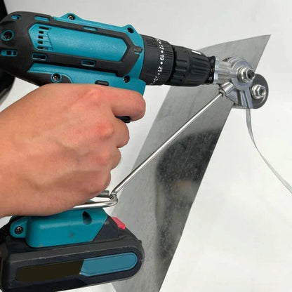 Electric Drill Plate Cutter - Metal Nibbler Drill Attachment with Adapter 7767666786502-1