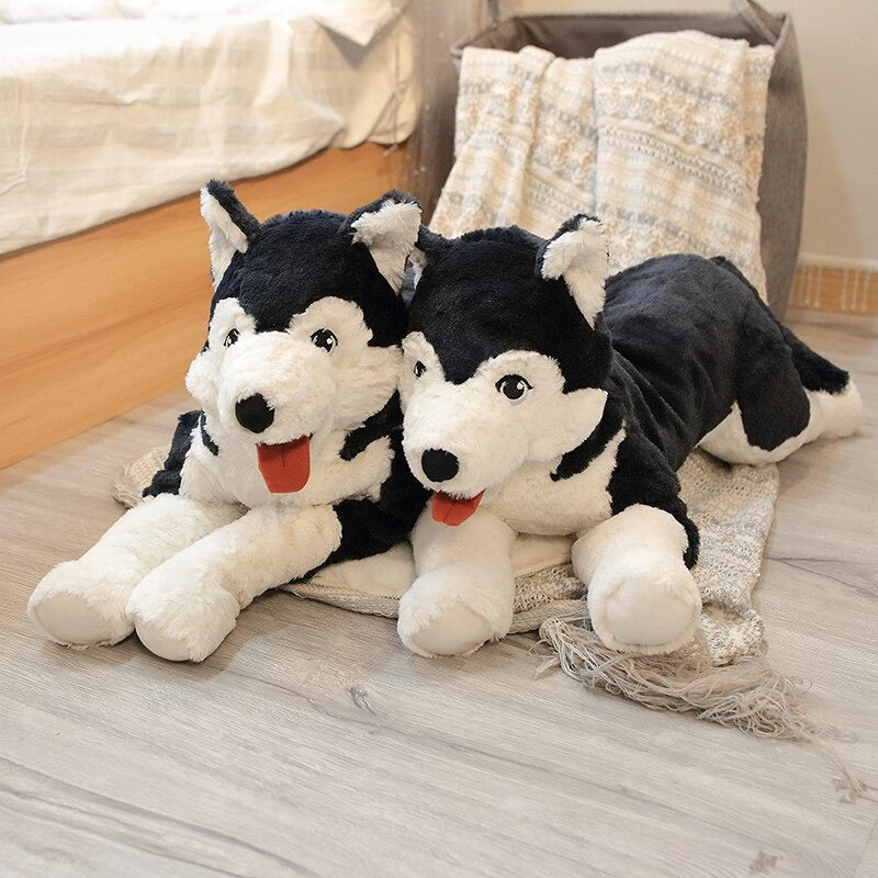 Stuffed Realistic Husky Plush Toy