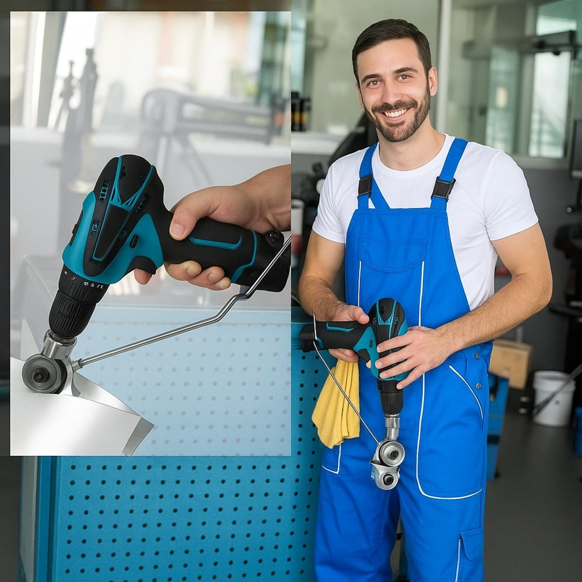 Metal Nibbler Drill Attachment Cutter Tool For Sheet Metal Cutting 8545290584366-1