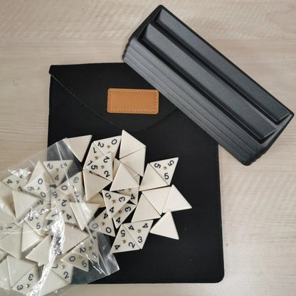 Triangle Dominoes - Full Travel Triangle Dominoes Set 4186309820505-1