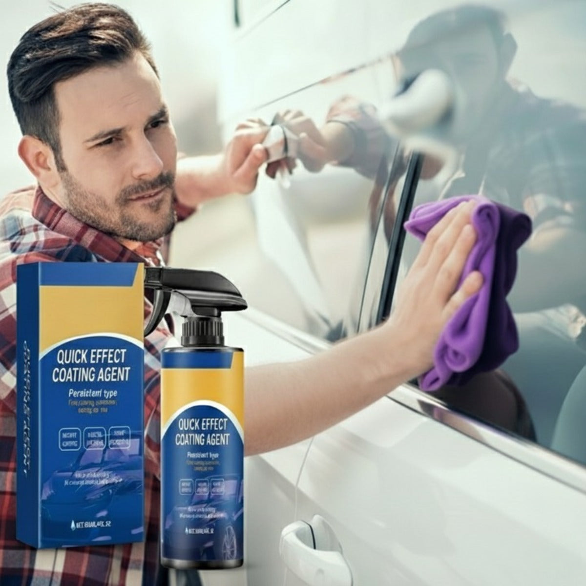 Car Wax Spray For Quick Shine And Protective Coating On Vehicles (120ml) 15128318345542-1