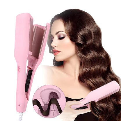 Automatic Curling Wand Creates Beachy Waves Easily For Relaxed Styled Hair 9195961778502-1