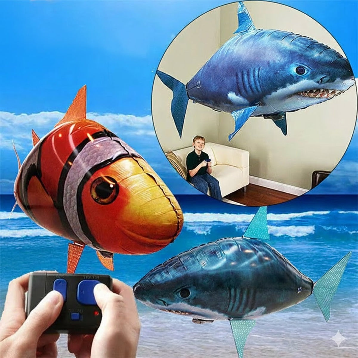 Remote Control Electric Flying Fish 6851983376484-1