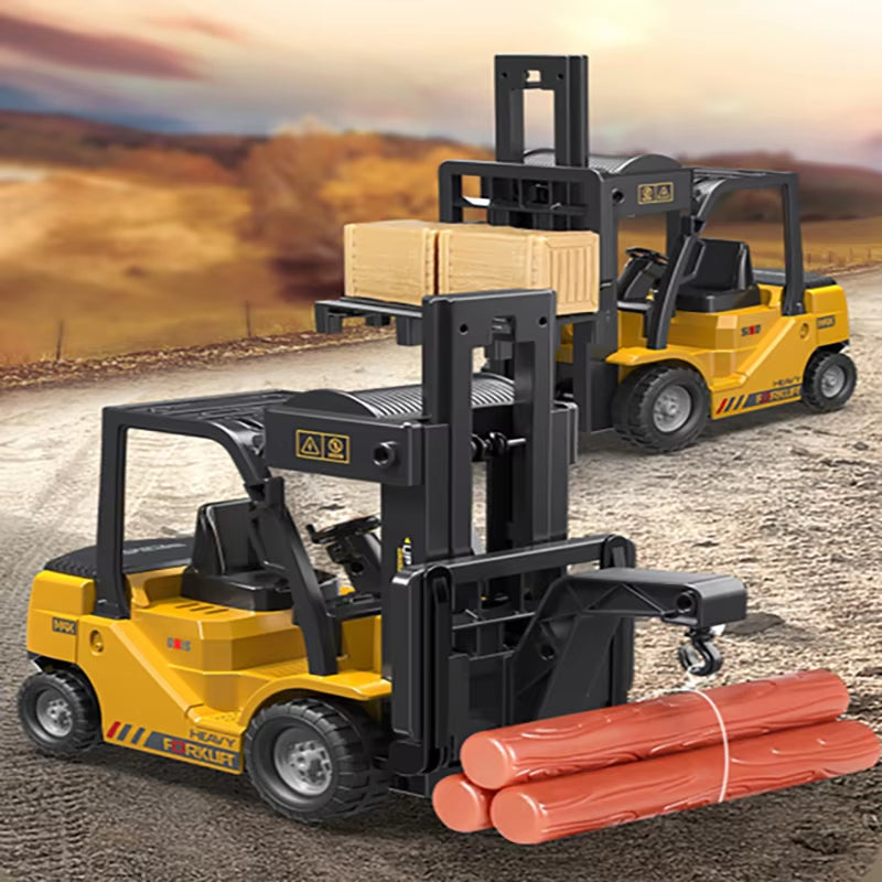 Realistic Remote Control Forklift Toy With Mist & Music 15611584676189-1