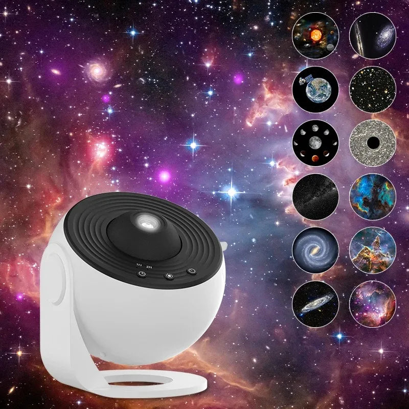 360° Night Light Galaxy Projector – Stunning Rotating Starry Sky Display 9479138279766-1