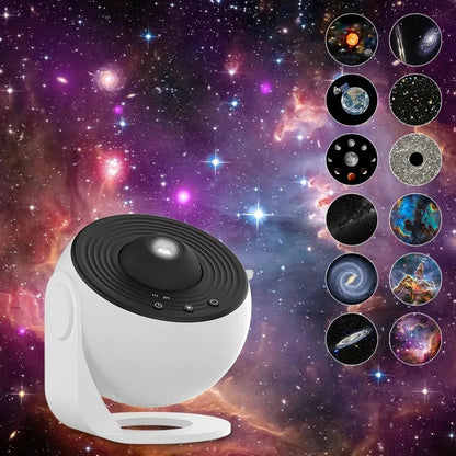 360° Night Light Galaxy Projector – Stunning Rotating Starry Sky Display 9479138279766-1
