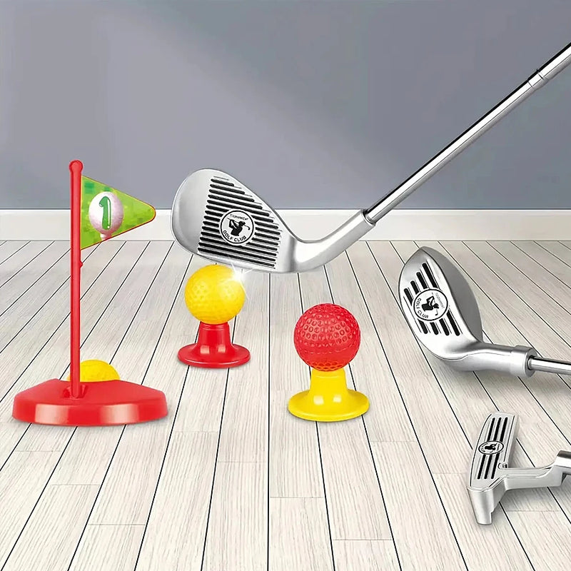 Swingiq – Adjustable Children'S Golf Set With Telescopic Clubs, 3 Balls & 2 Targets For Children Aged 3–8 Years 10590817845512-1