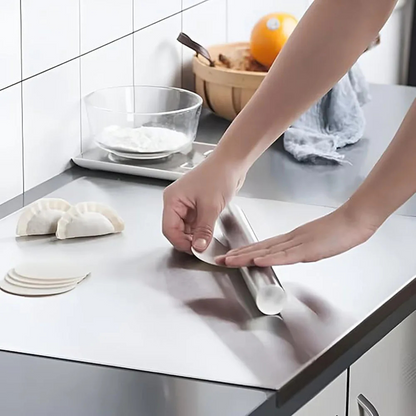 Stainless Steel Cutting Board with Lip - Durable, Non-Slip, Hygienic Cutting Board for Kitchen (60X40cm) SH1751817214987860957