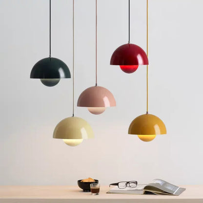 Scandinavian Style Half-Circle Chandelier – Multi-Colour LED Pendant Lighting Fixture 16cm 10215675724115-1