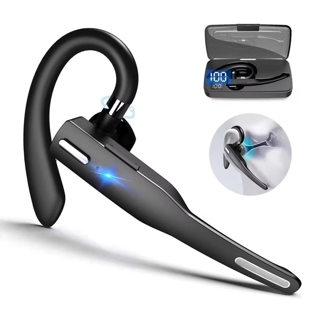 Trucker Dual Mic Wireless Bluetooth 5.1 Noise Cancelling Headset – Clear, Hands-Free Communication SH1751817214987860914