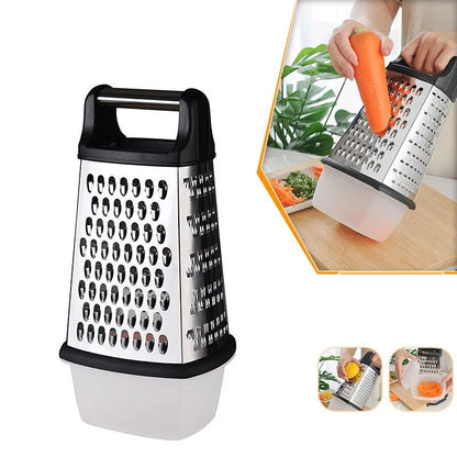Professional Stainless Steel Box Grater For Cheese Vegetables And Fruits 6851422290020-1
