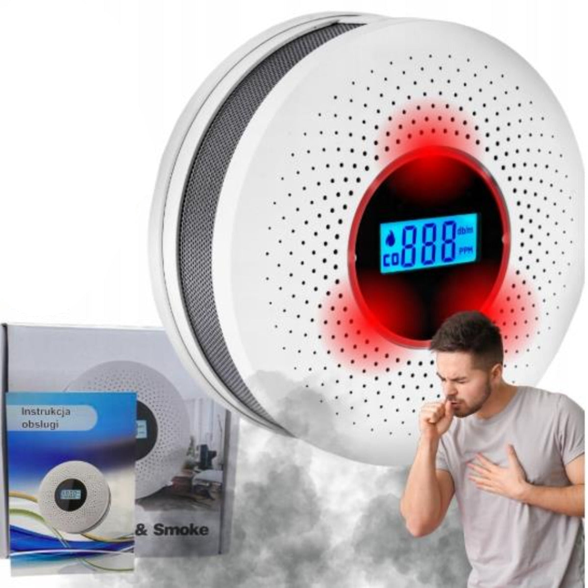 SafeAlert 2-in-1 Smoke & Carbon Monoxide Detector – Maximum Home Protection SH1751817214987860882