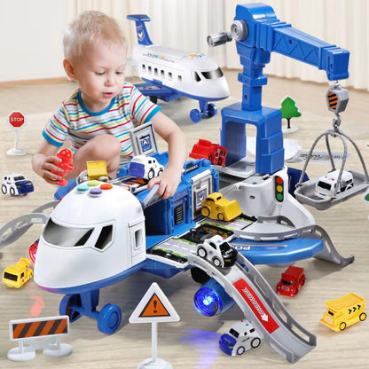 Interactive Professional Plane Play Set - Size Passenger Plane Kids Airliner Toy Car for Children's Gift (4+ year) BER-SPEELGOED-TEC